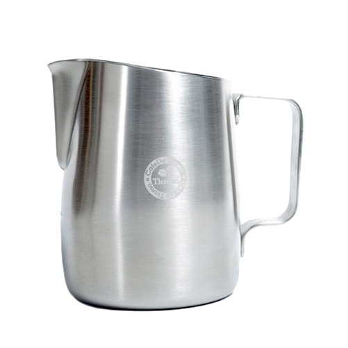 Tiamo Tapered Brushed Stainless Milk Jug 650ml