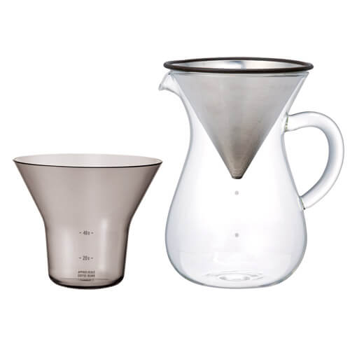 Kinto Stainless Steel Slow Coffee Set - 600ml, simple, Kinto - Barista Warehouse