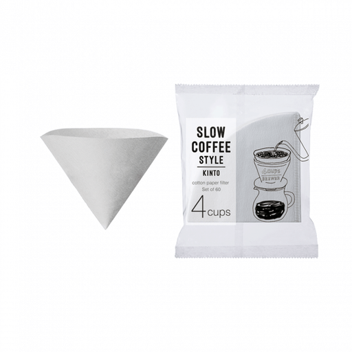 Kinto 4 Cup Cotton Paper Filters, simple, Kinto - Barista Warehouse