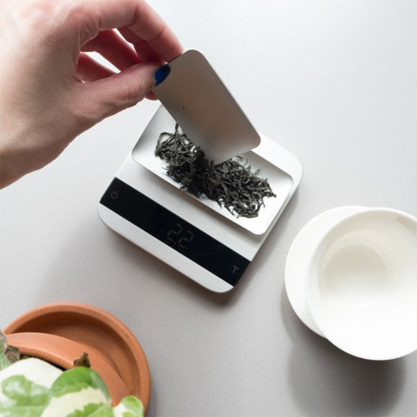 Acaia Tea Scoop Aluminium finish designed for precise tea leaf measurement