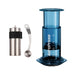 Aeropress Clear Coffee Maker Bundle Ten Mile Mini Blue