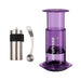 Aeropress Clear Coffee Maker Bundle Ten Mile Mini Purple