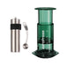 Aeropress Clear Coffee Maker Bundle Ten Mile Tall Green