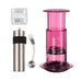 Aeropress Clear Coffee Maker Bundle Ten Mile Tall Pink Bundle