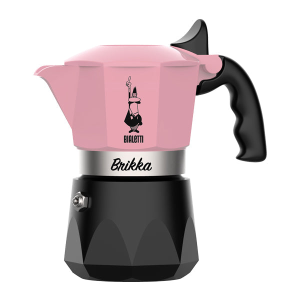 Bialetti Brikka Moka Pot 2 cup pink