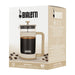 Bialetti Cream Woody Coffee Press 1L with heat resistant glass and stylish wood look handle