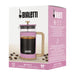 Bialetti Pink Woody Coffee Press 1L with elegant wood look handle and heat resistant glass