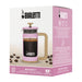 Bialetti Pink Woody Coffee Press 350ml with durable heatproof glass and wood look handle