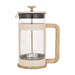 Bialetti Woody Coffee Press 1L Cream with natural wood handle and durable glass body