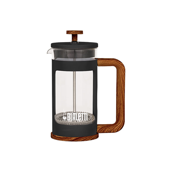 Bialetti Woody Coffee Press 350ml Dark with wood look handle and sturdy heat resistant glass