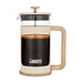 Bialetti Woody Coffee Press Cream 1L featuring wooden handle and sturdy heatproof glass
