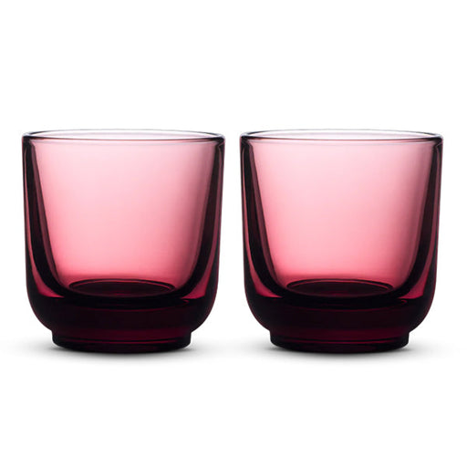 Fellow Pirch cappuccino glasses garnet colour