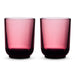 Fellow Pirch latte glasses garnet colour