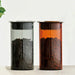 Hario Colours Glass Coffee Canister Amber Grey Coffee Storage