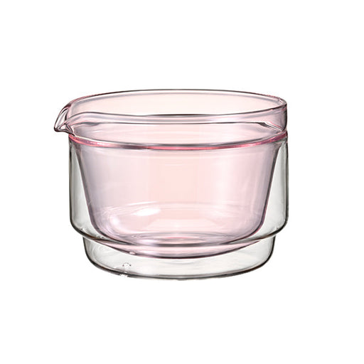 Hario Double‑Walled Matcha Bowl 300 ml in Soft Pink Finish