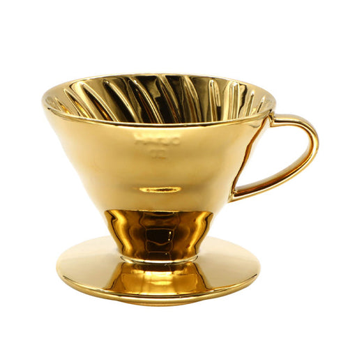 Hario P.V.D. V60 Dripper Size 02 in Gold Finish, PVD-coated