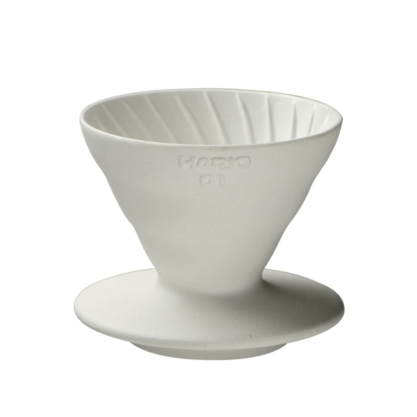 Hario Purion Clay Ivory White for V60 dripper, Size 01 (300 ml)