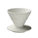Hario Purion Clay Ivory White for V60 dripper, Size 01 (300 ml)