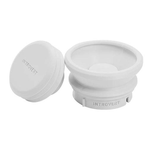 Introvert Baratza Encore ESP Single Dose Hopper and Bellows White designed to improve grind consistency and reduce retention