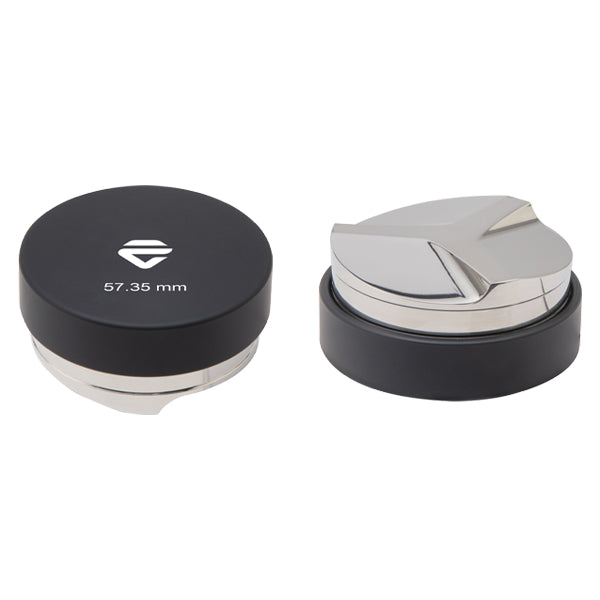 Lelit 57mm Coffee Leveler with Black Aluminium Body and Adjustable Depth