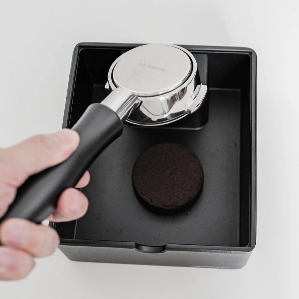 Normcore compact espresso knock box in black