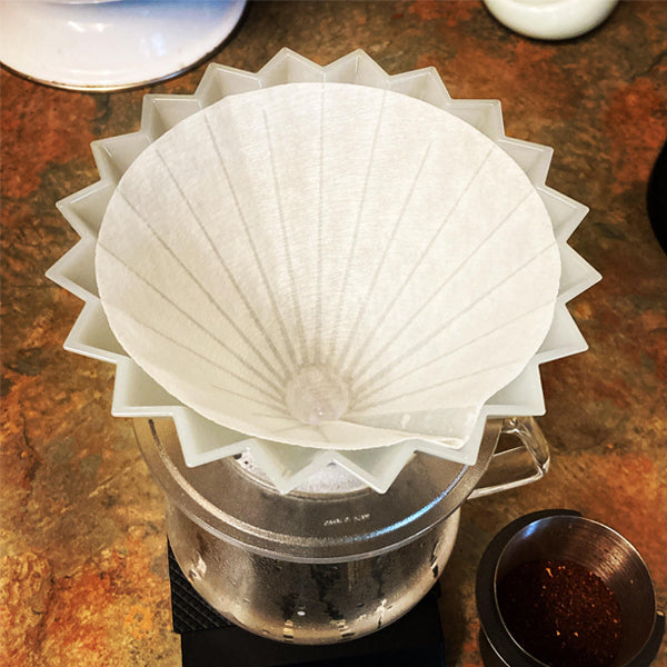 Origami Cone Shaped Paper Filter