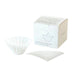 Origami paper filter set for pour over coffee brewing with Origami dripper papers