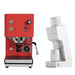 Profitec GO 2.0 Coral Red Varia VS4 White Espresso Machine Bundle