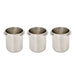 Rhino Short Dosing Cup Weight Calibrated 3 Pack stainless steel cups for precise espresso dosing