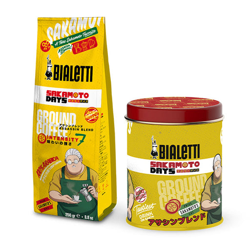 Sakamoto Days Gift Tin with Caffè Macinato Ground Coffee 250g