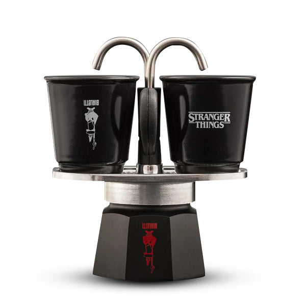Bialetti Stranger Things Heat Sensitive Mini Express with 2 Bicchierini espresso cups