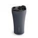 Sttoke Classic Series Grey Slated ceramic reusable coffee cup with insulated stainless steel body and ceramic lining