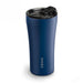 Sttoke Classic Series Magnetic Blue ceramic reusable coffee cup with insulated stainless steel body and ceramic lining