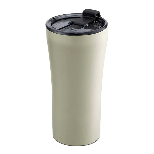 Sttoke Earth Series 16oz Mousse Taupe reusable coffee cup with ceramic lining and insulated travel design