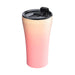 Sttoke Flow Series 12oz Sunset Peach reusable coffee cup with ceramic lining and insulated design