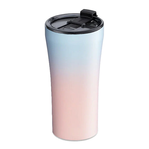 Sttoke Flow Series 16oz Sky Blush reusable coffee cup with ceramic lining and insulated travel design