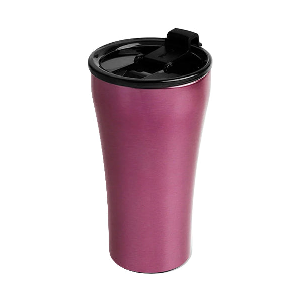 Sttoke Urban Series 12oz Merlot Mist reusable coffee cup with ceramic lining and insulated design