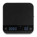 Ten Mile Espresso Scale Compact Black precision digital coffee scale with built in timer for espresso brewing