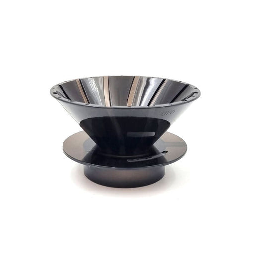 UFO Dripper V2 Midnight pour over coffee dripper in dark finish