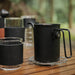 Zebrang Nomad Drip Kettle in Black with Detachable Handle and Gooseneck Spout