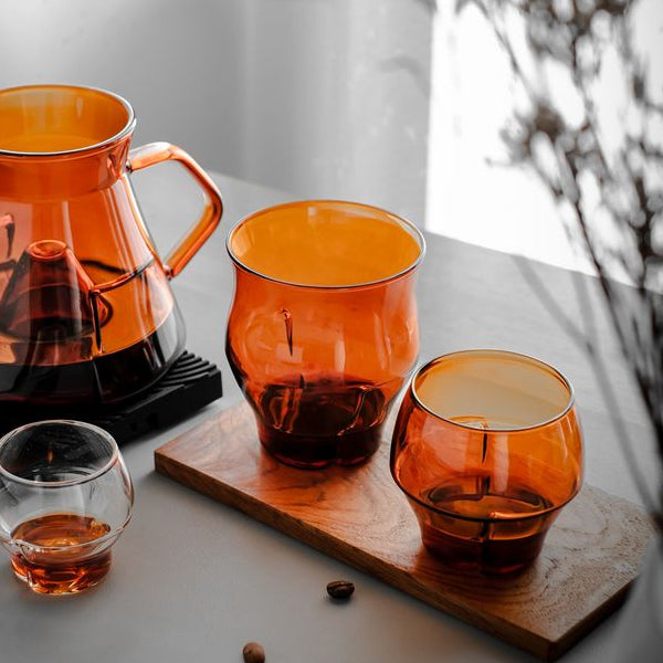 Avensi Wave Alto Amber Coffee Tasting Glass
