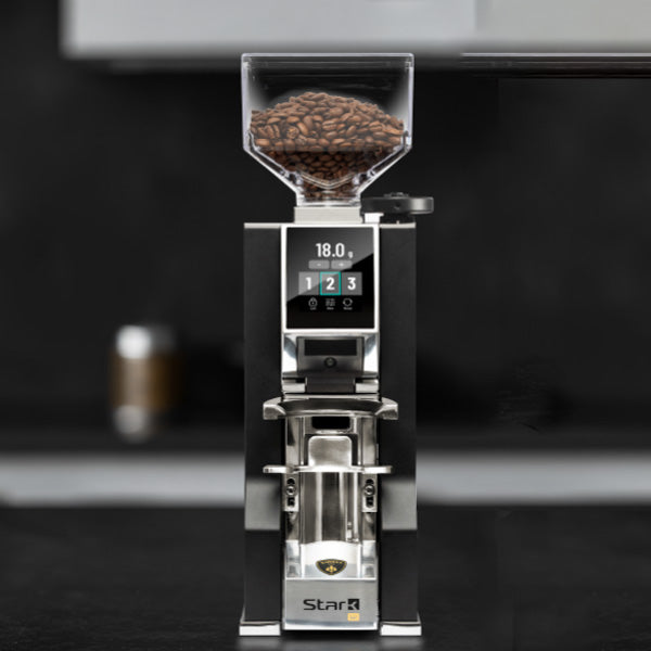 Eureka Mignon Stark W Black Grind by Weight Coffee Grinder