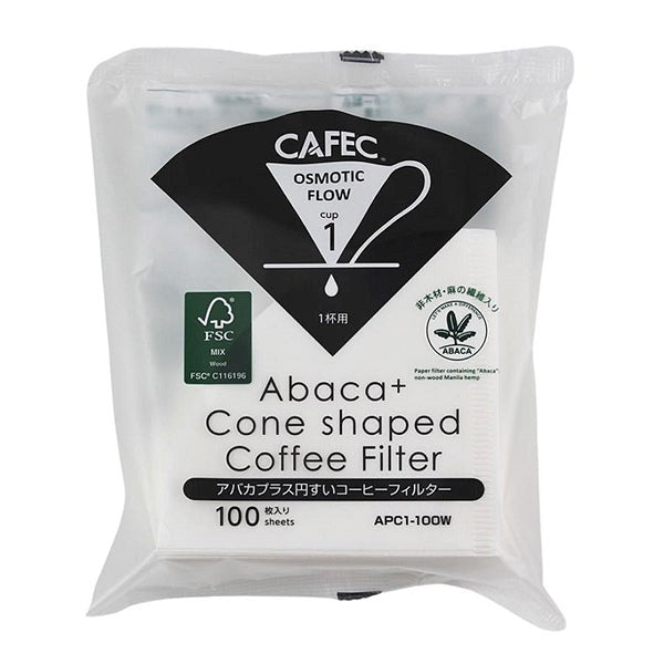Cafec Abaca Plus Filter Papers 1-2 Cup - 100pk