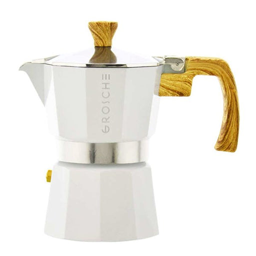 GROSCHE Milano Stovetop Espresso Maker 3 cup White