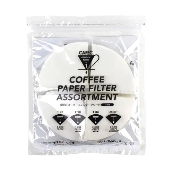 Cafec 1 Cup Assorted Filter Paper Pack