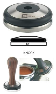 Concept-Art Coffee Tamper Base, 57mm Stainless, Knock Flat, Tamper, Concept-Art - Barista Warehouse
