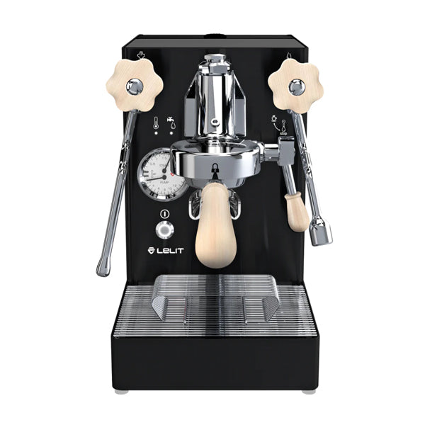 Lelit MaraX PL62X Coffee Machine Black with Maple handles