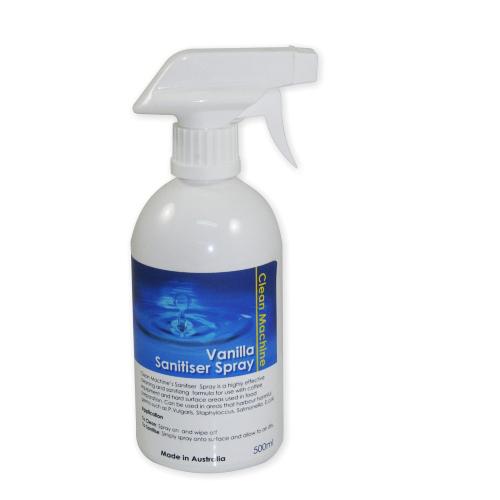 Clean Machine Vanilla Sanitiser Spray, Sanitiser Spray, Clean Machine - Barista Warehouse